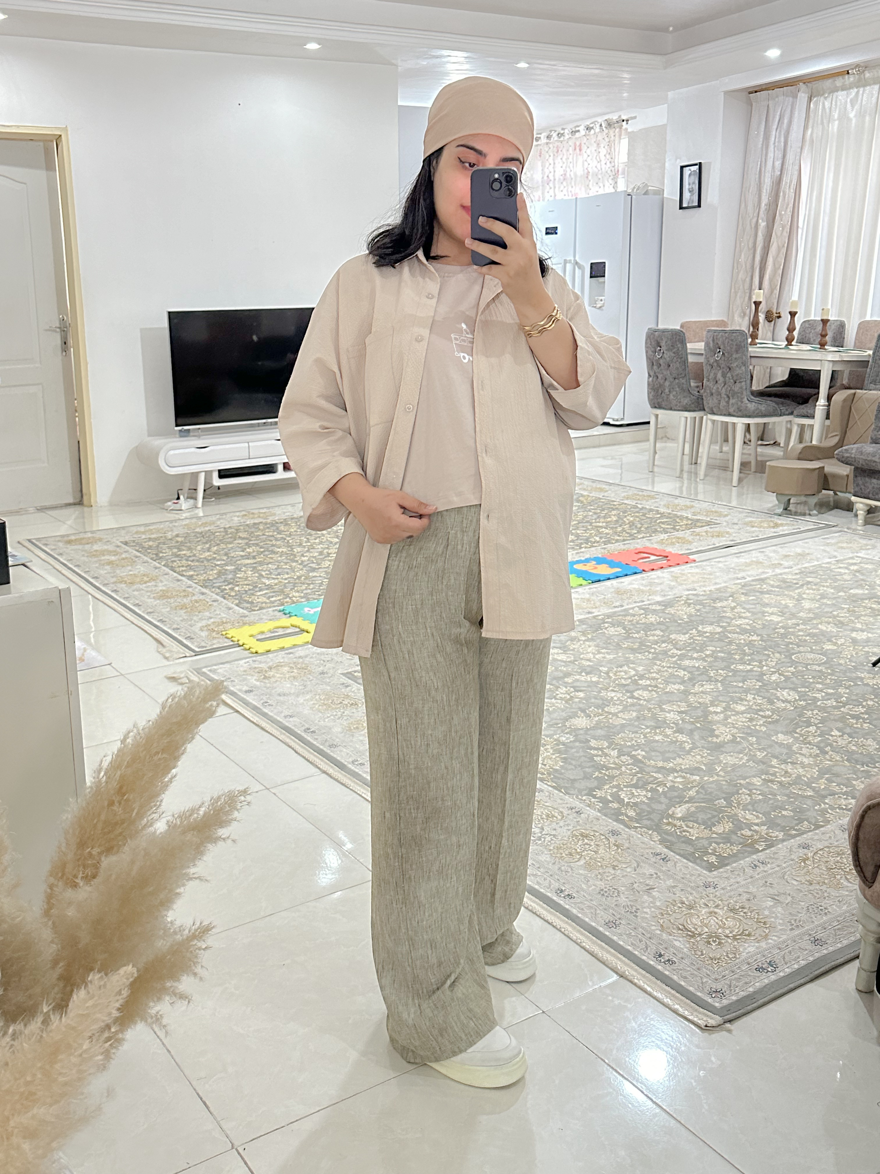 شلوار نیم بگ لنین زارا