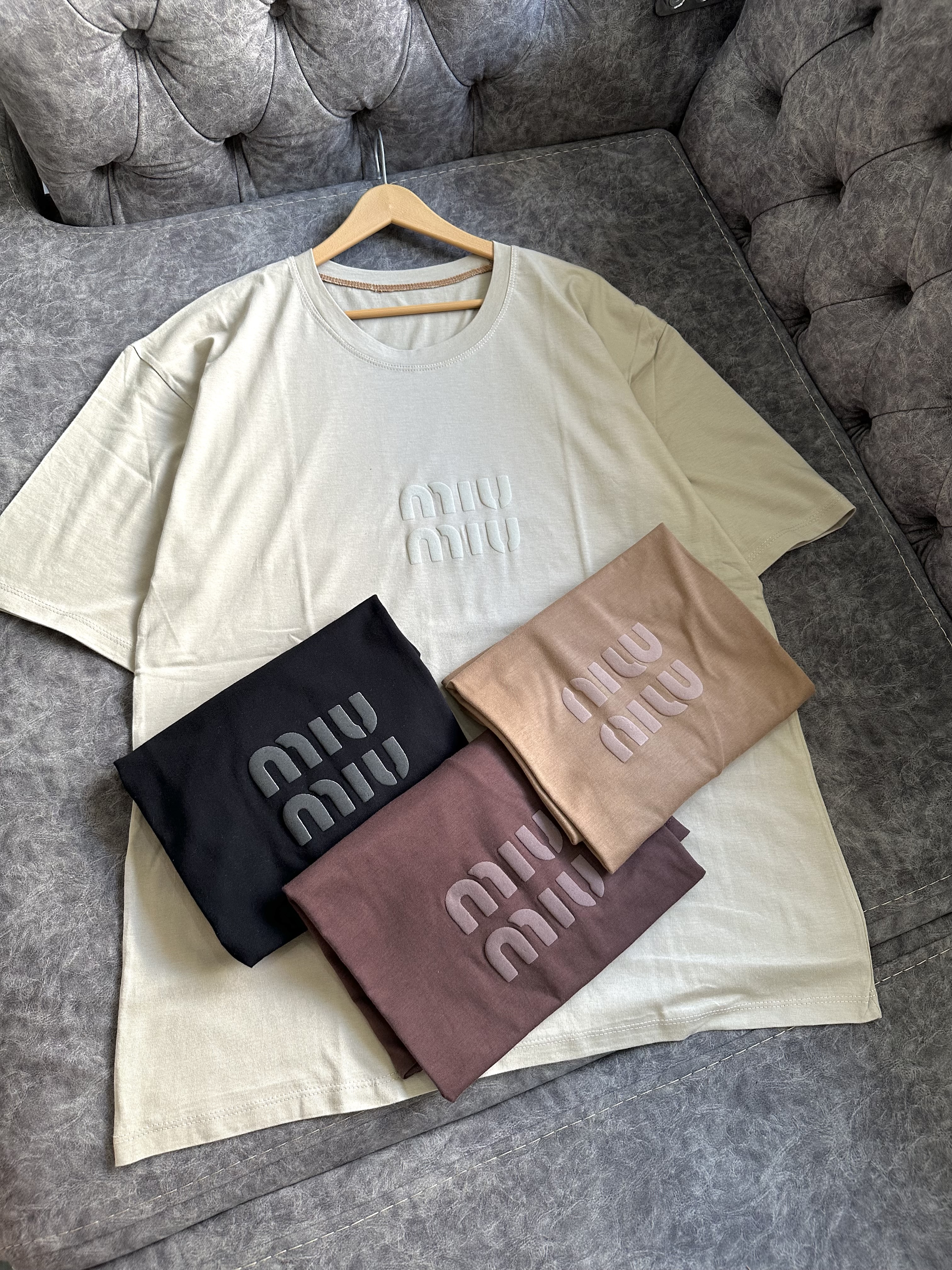تیشرت لانگ miu miu