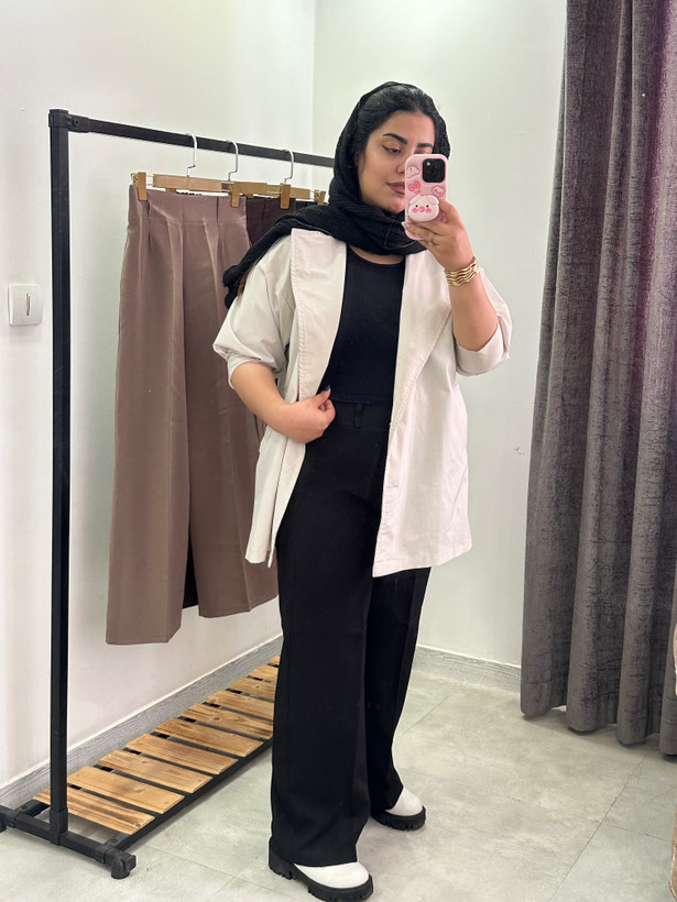 شلوار بگ پارچه بزیاق شارژ مجدد