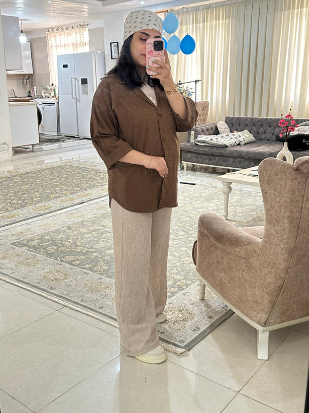 شلوار بگ لنین زارا