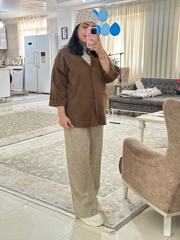 شلوار بگ لنین زارا