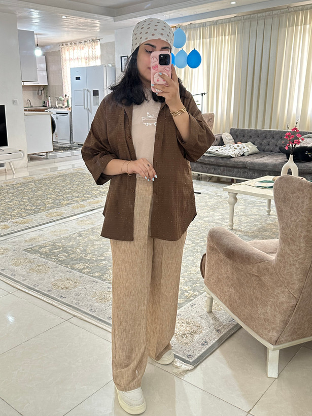 شلوار بگ لنین زارا