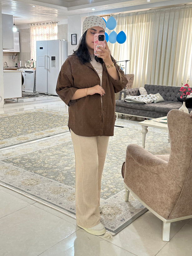 شلوار بگ لنین زارا