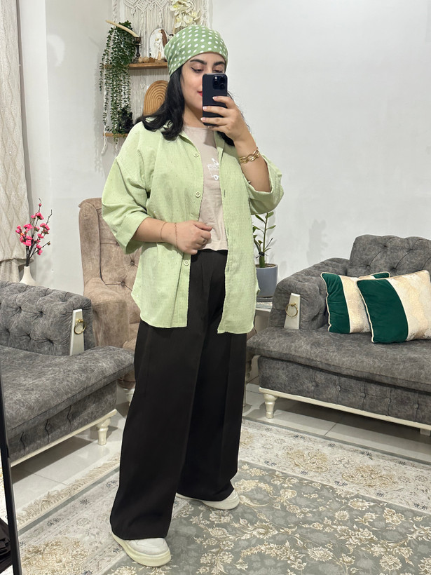 شلوار بگ کرپ کارتیر