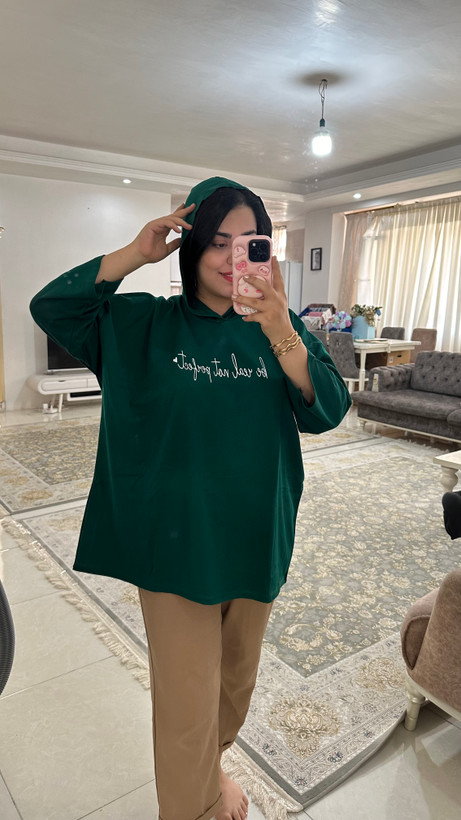 تیشرت کلاهر دار قواره ۵ ایکس لارج